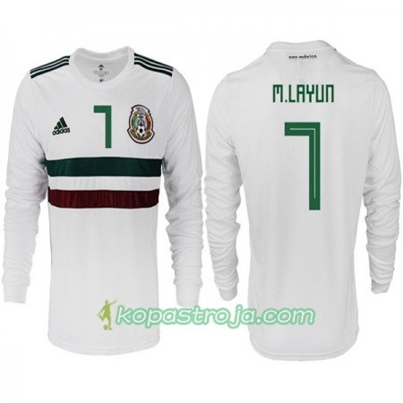 Billiga Fotbollströjor Mexiko M. LAYUN 7 VM 2018 Borta tröja Långärmad